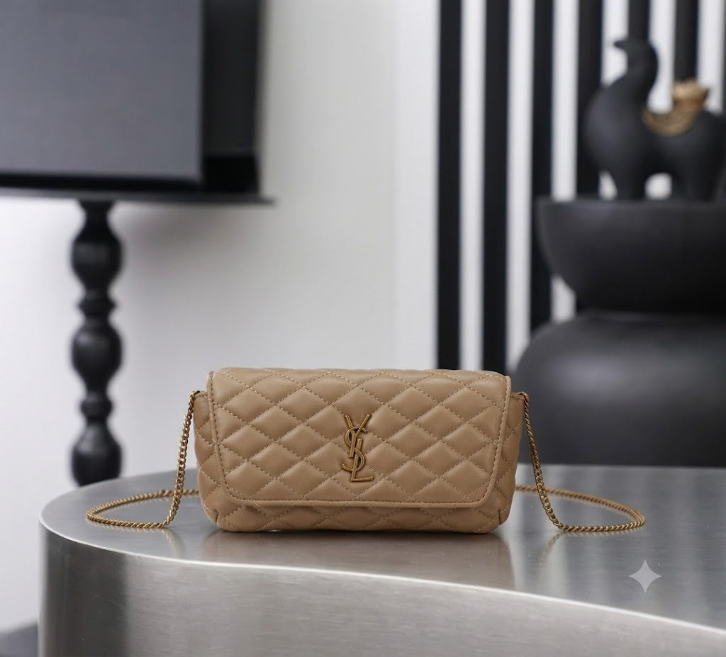 Saint Laurent Sade Chain Wallet Pouch
