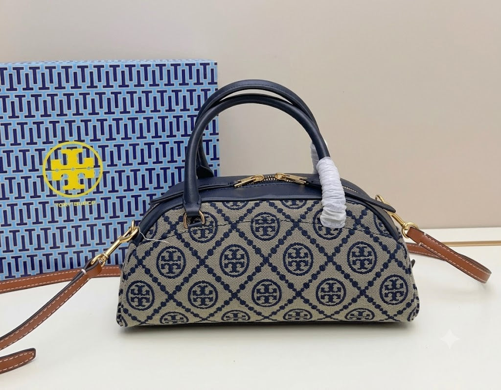 Tory Burch T Monogram Barrel Bag