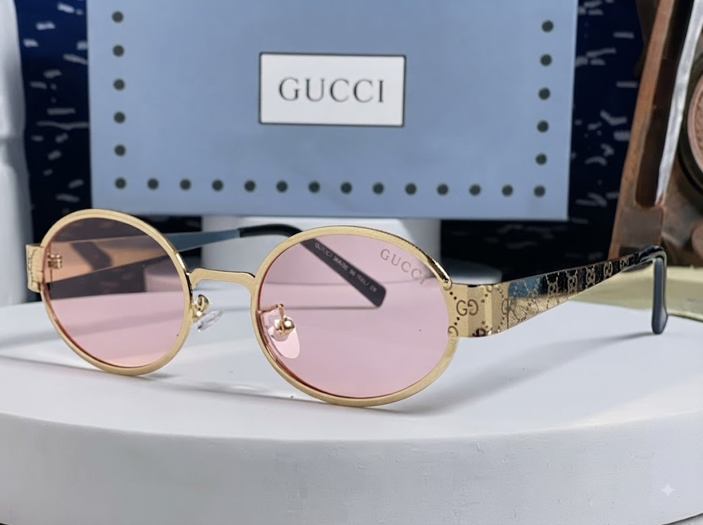 Gucci Oval Frame Sunglasses