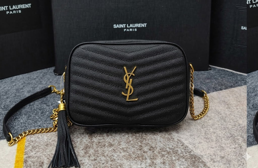 Saint Laurent (YSL) Lou Camera Bag in Quilted Leather