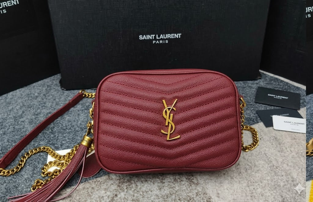 Saint Laurent (YSL) Lou Camera Bag in Quilted Leather