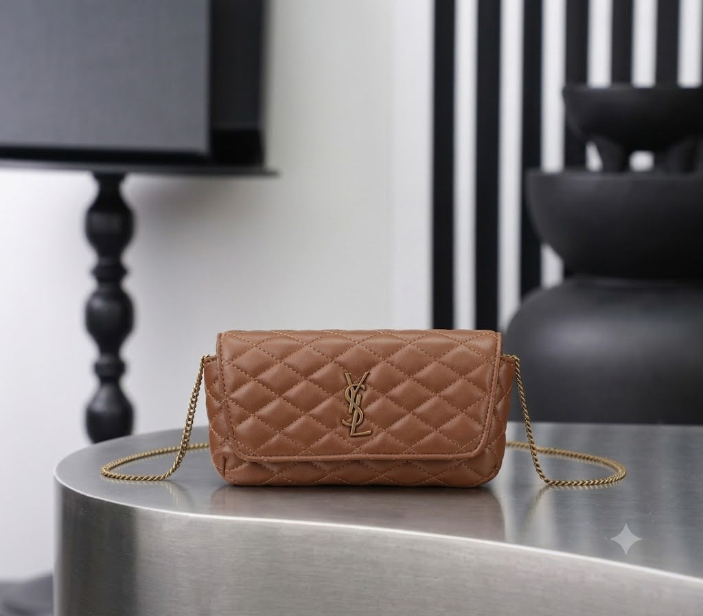 Saint Laurent Sade Chain Wallet  Pouch
