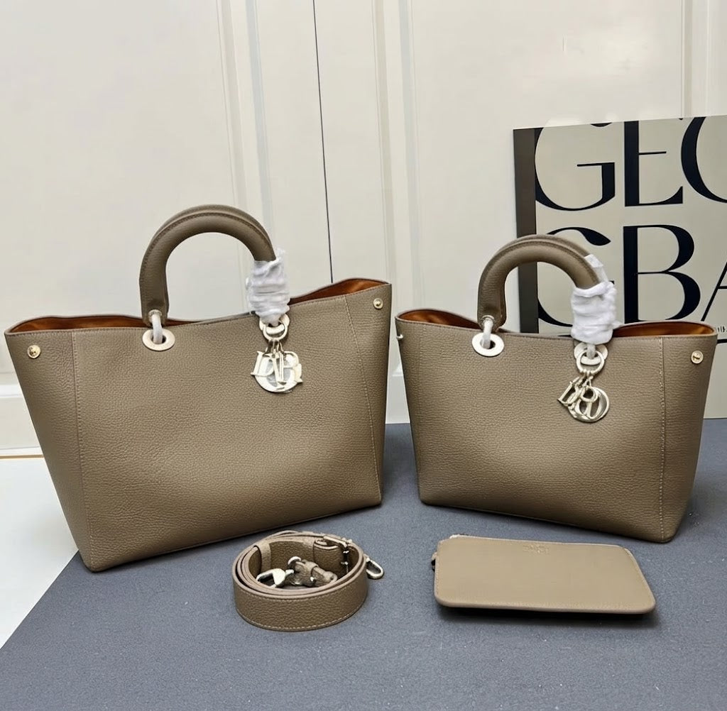 Christian Dior Leather Tote Bag