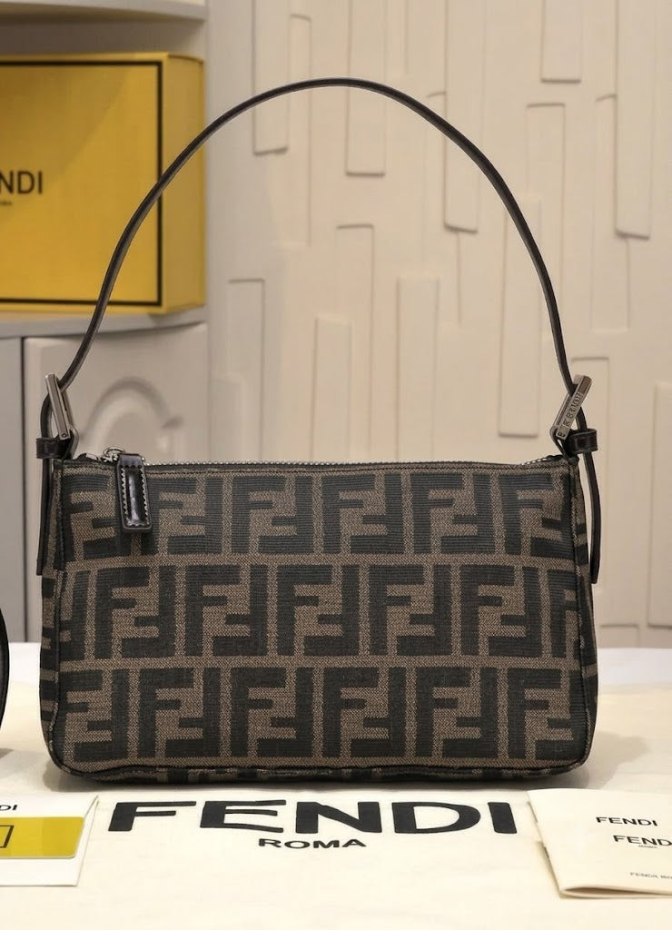 Fendi Zucca Canvas Pouch