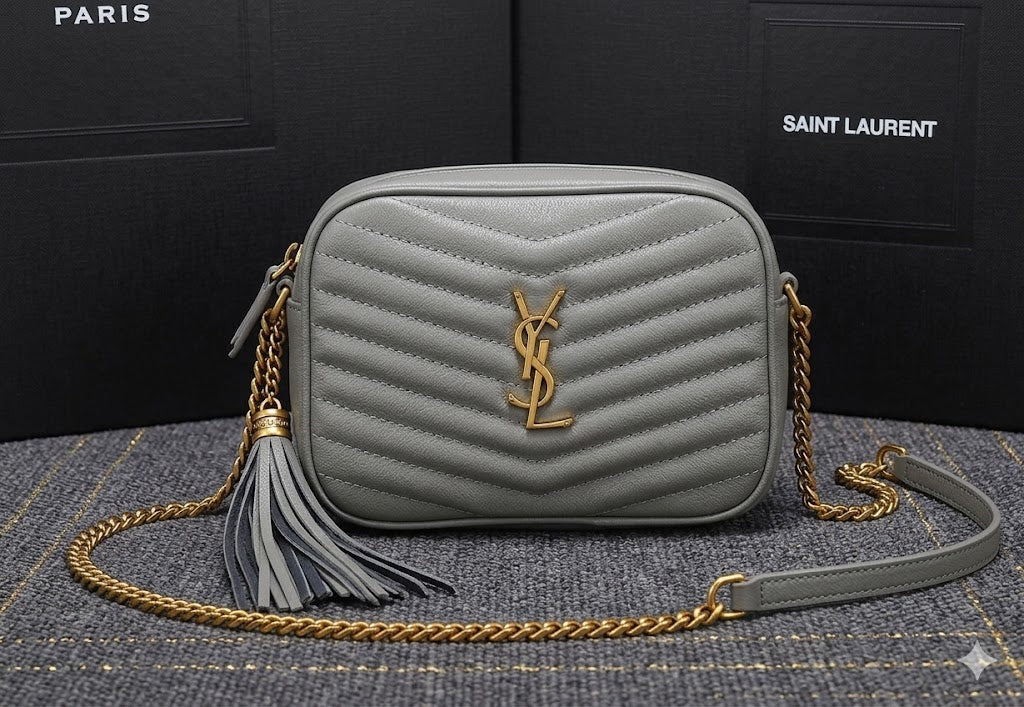 Saint Laurent (YSL) Lou Camera Bag in Quilted Leather
