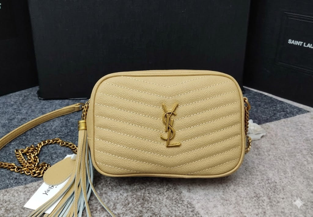 Saint Laurent (YSL) Lou Camera Bag in Quilted Leather
