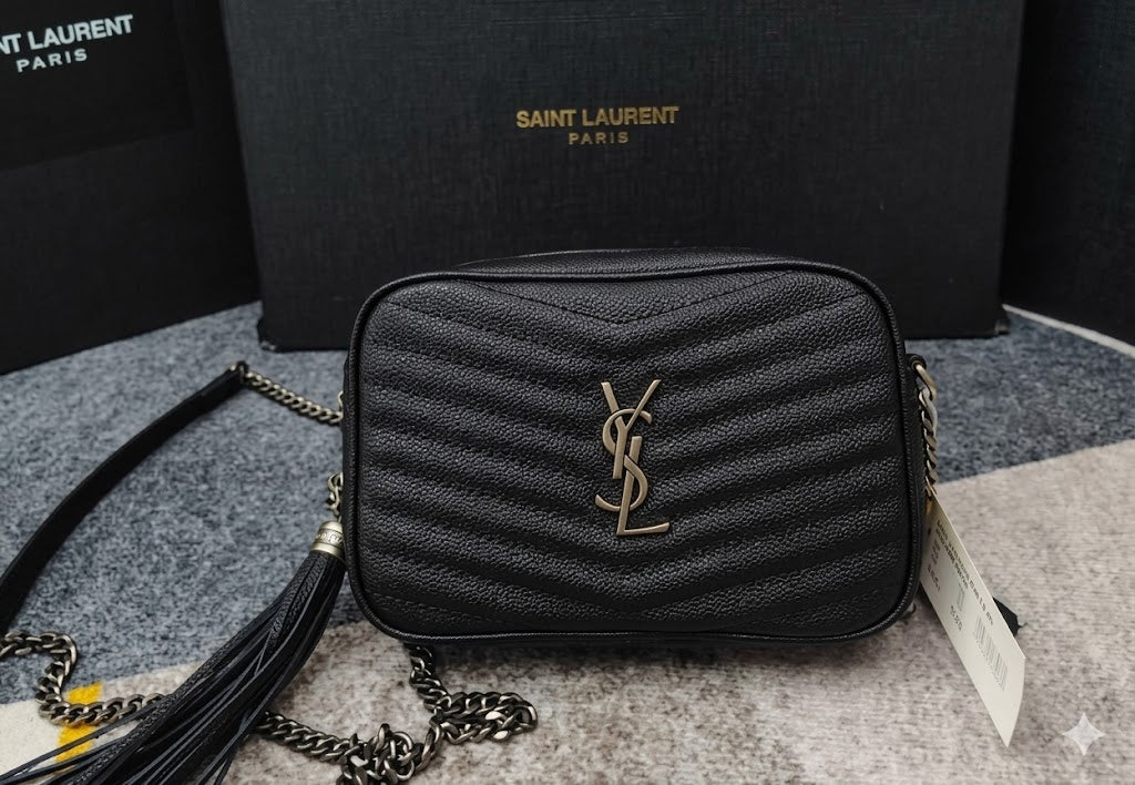 Saint Laurent (YSL) Lou Camera Bag in Quilted Leather