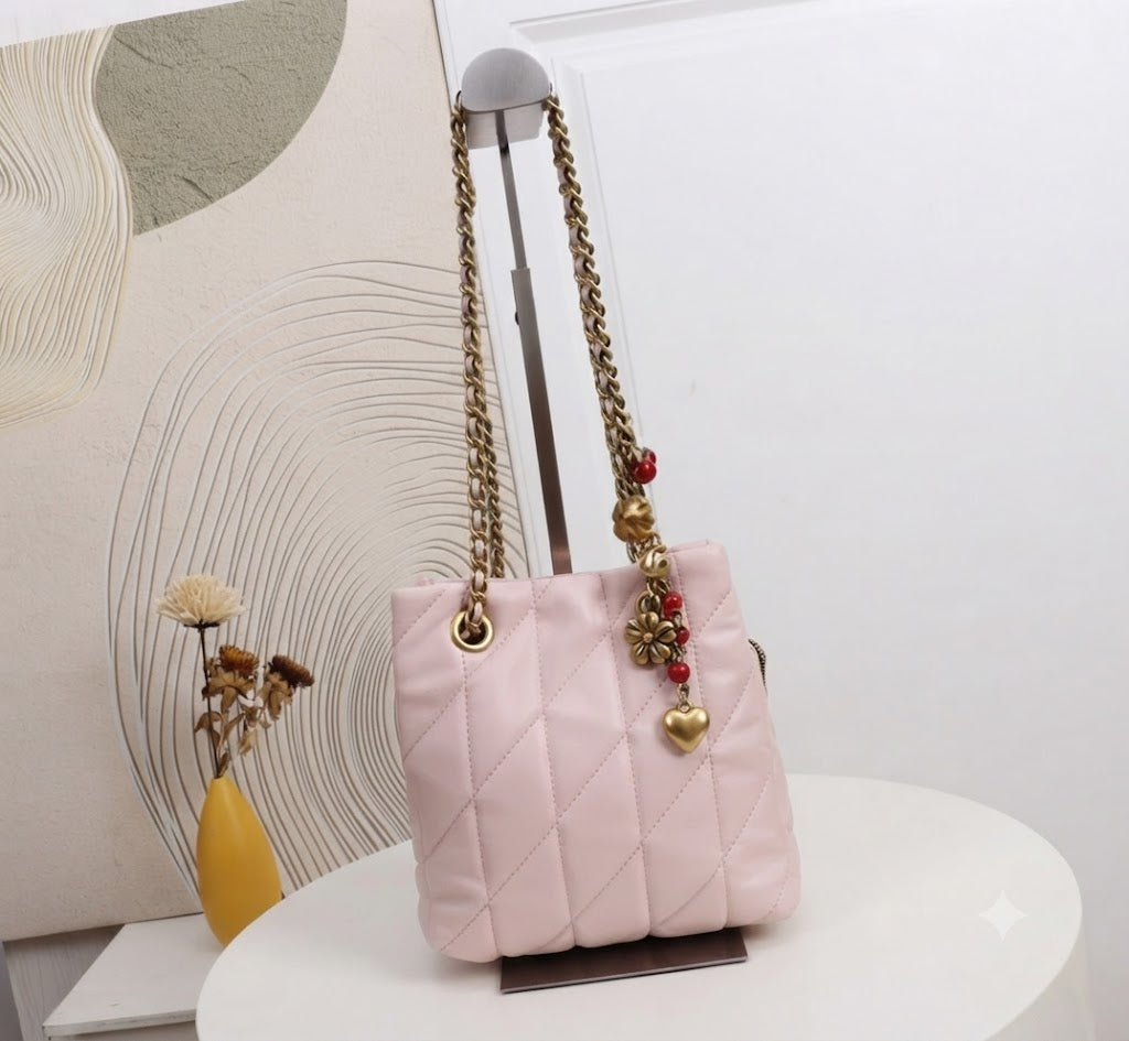 Coach Signature Canvas Mini Bucket Bag