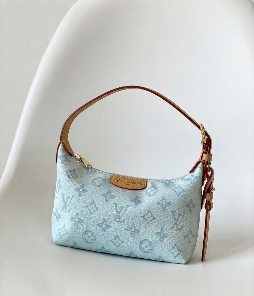 Louis Vuitton Monogram Denim Pleaty Bag