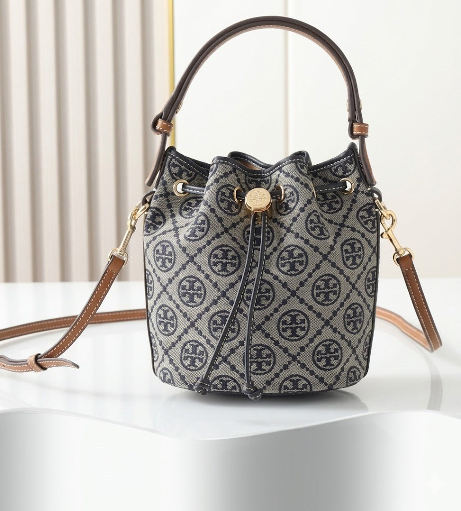Tory Burch T Monogram Bucket Bag