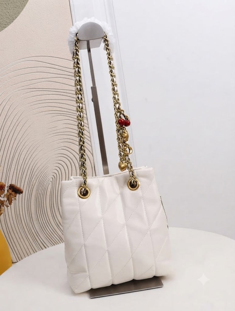 Coach Signature Canvas Mini Bucket Bag