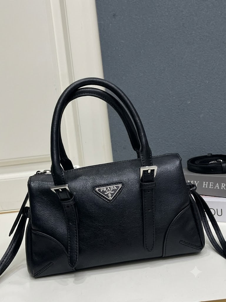 Prada Buckle leather handbag