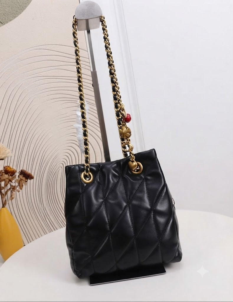 Coach Signature Canvas Mini Bucket Bag