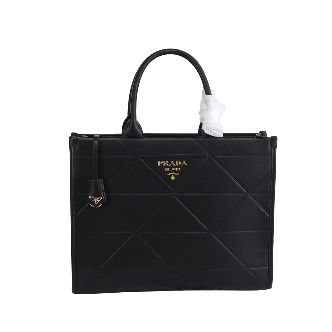Prada Symbole Leather Tote Bag