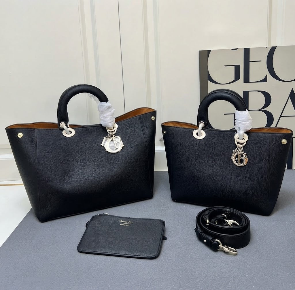 Christian Dior Leather Tote Bag
