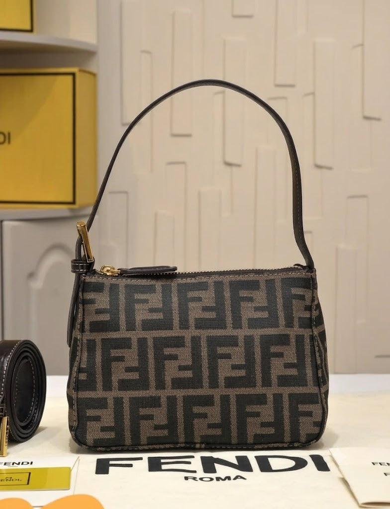 Fendi Zucca Canvas Pouch