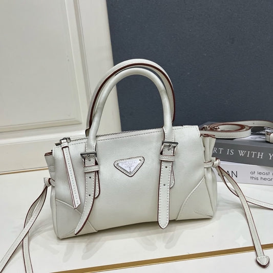 Prada Buckle leather handbag
