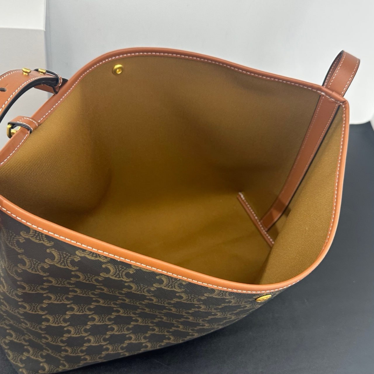 Celine Cabas Thais in Triomphe Canvas