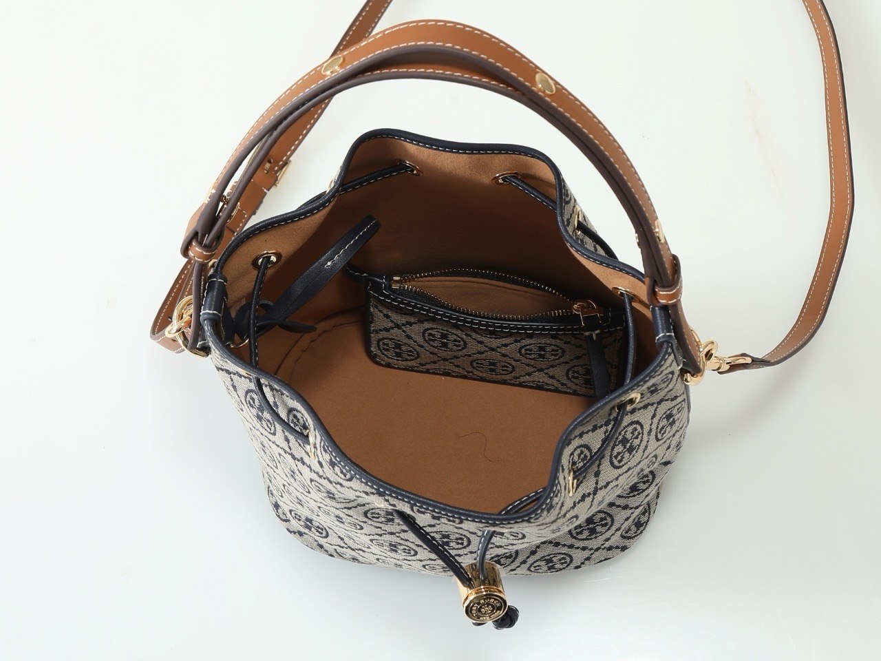 Tory Burch T Monogram Bucket Bag
