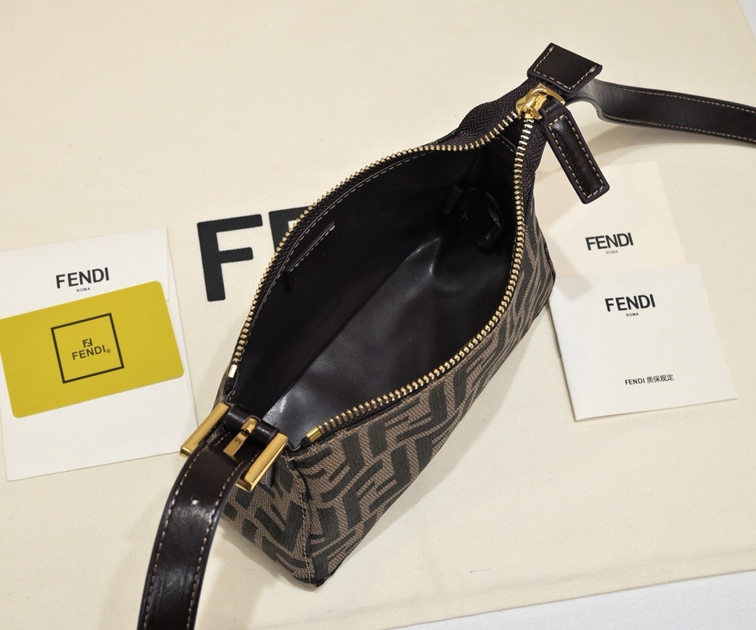 Fendi Zucca Canvas Pouch