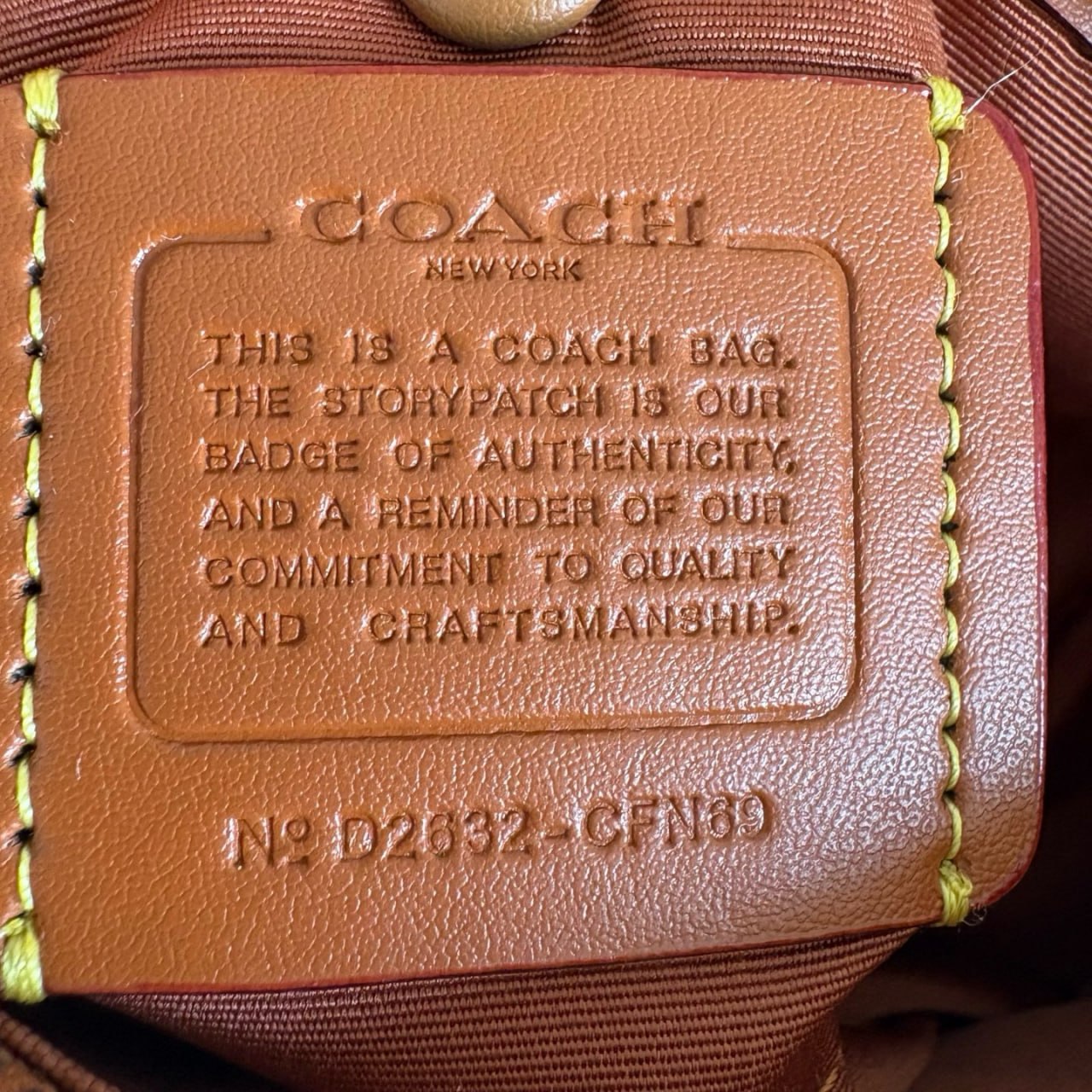 Coach Turnlock Haversack Bag