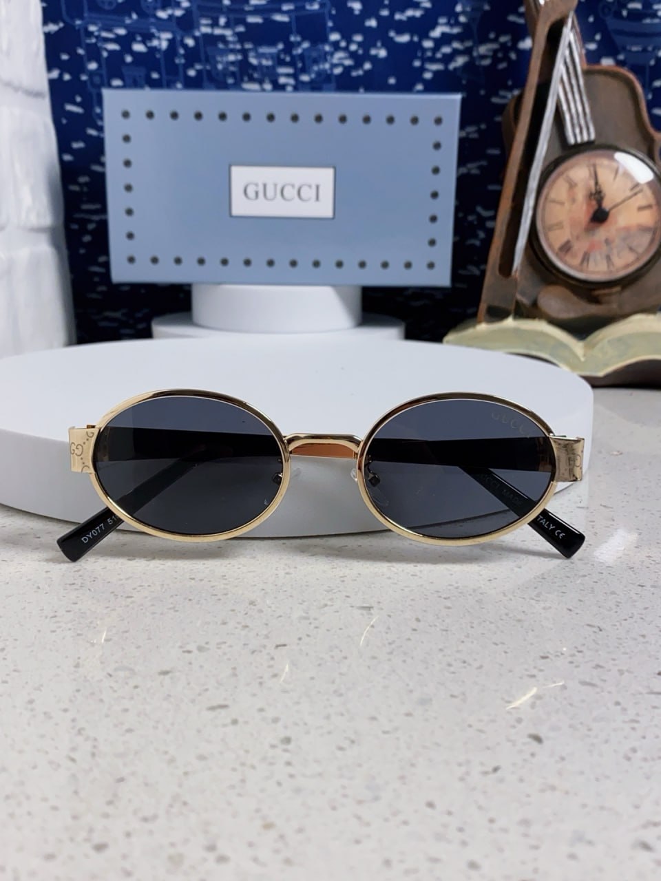 Gucci Oval Frame Sunglasses