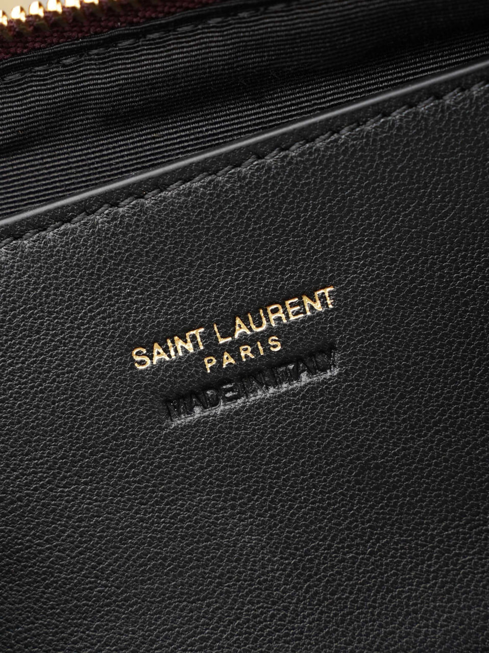 Saint Laurent Vicky Vanity In Quilted Patent Leather