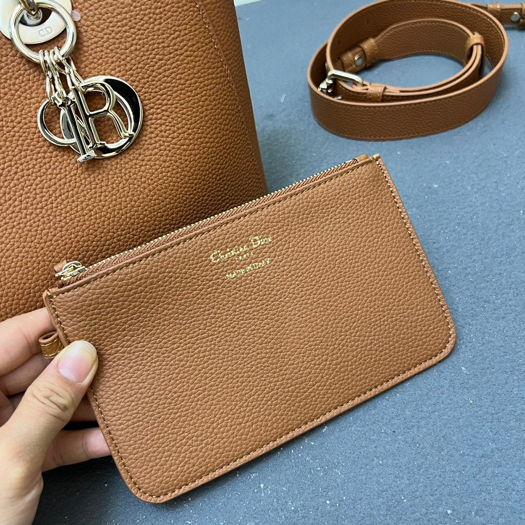 Christian Dior Leather Tote Bag
