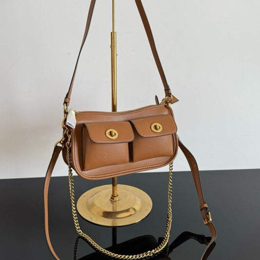 Coach Pennie Shoulder Bag With Flap Pockets