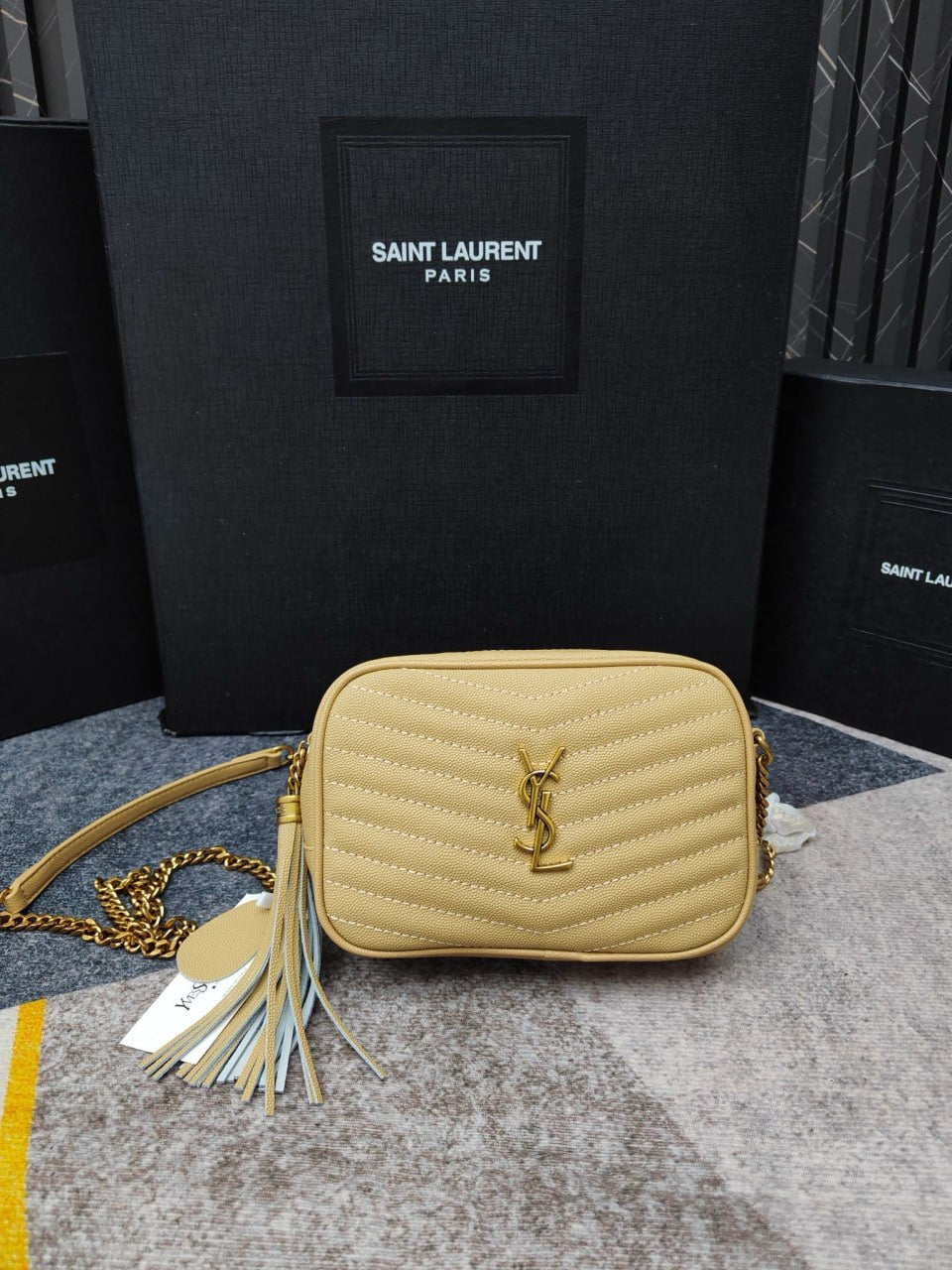 Saint Laurent (YSL) Lou Camera Bag in Quilted Leather