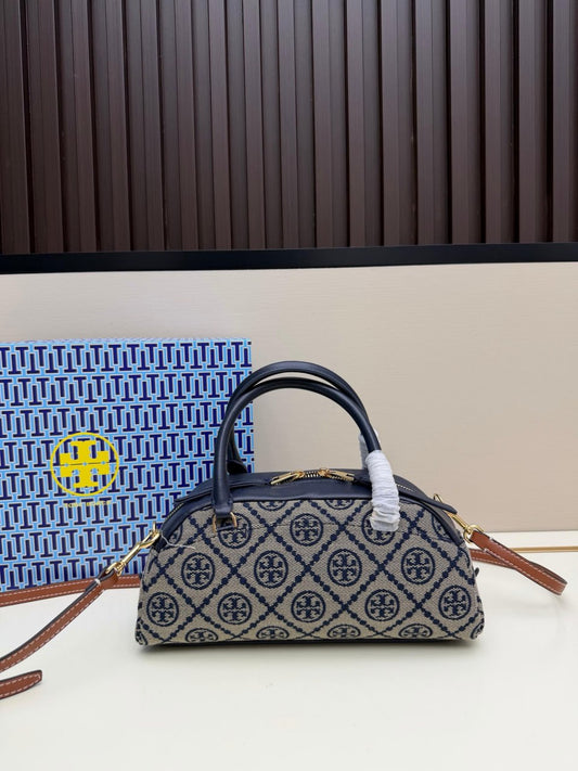 Tory Burch T Monogram Barrel Bag