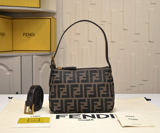 Fendi Zucca Canvas Pouch