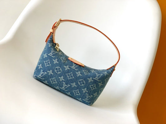 Louis Vuitton Monogram Denim Pleaty Bag