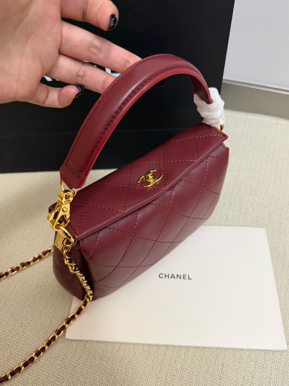 Chanel Mini Top Handle Flap Bag