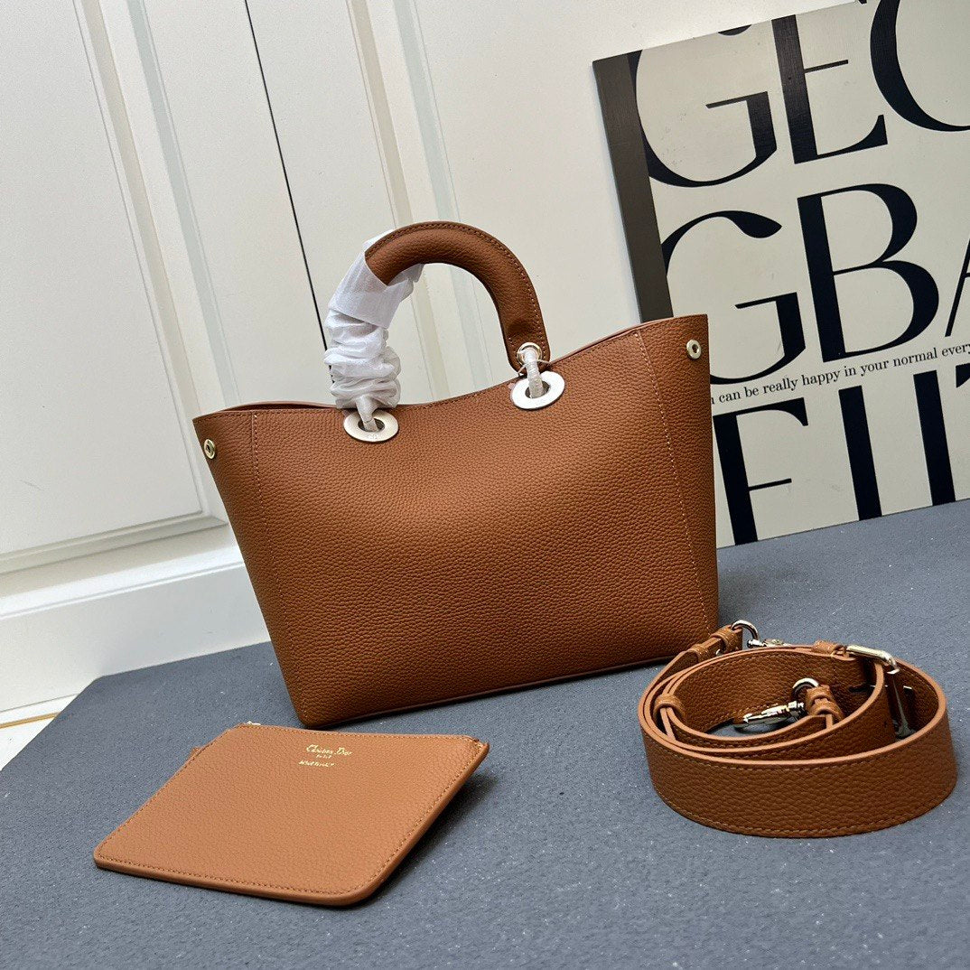 Christian Dior Leather Tote Bag
