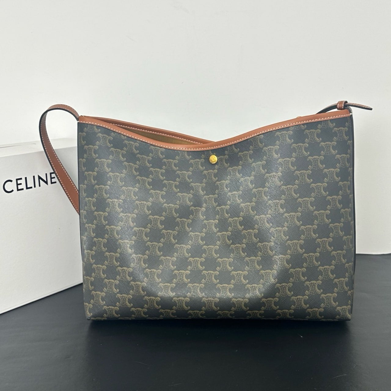 Celine Cabas Thais in Triomphe Canvas