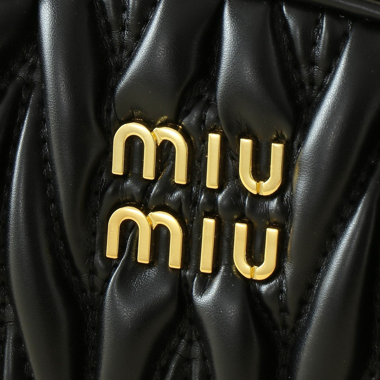 Miu Miu Matelassé Leather Bowling Bag