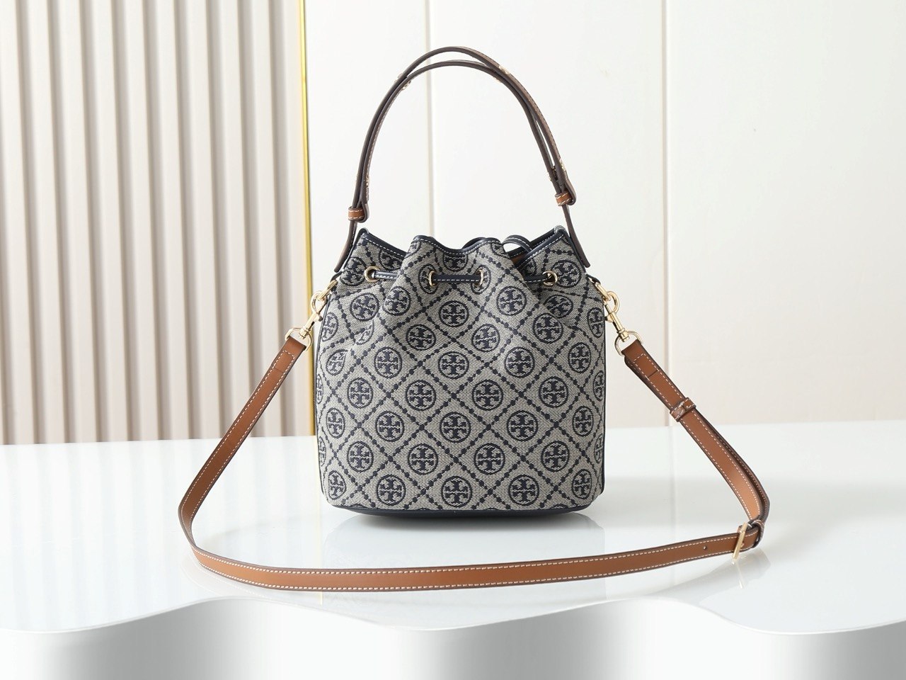 Tory Burch T Monogram Bucket Bag