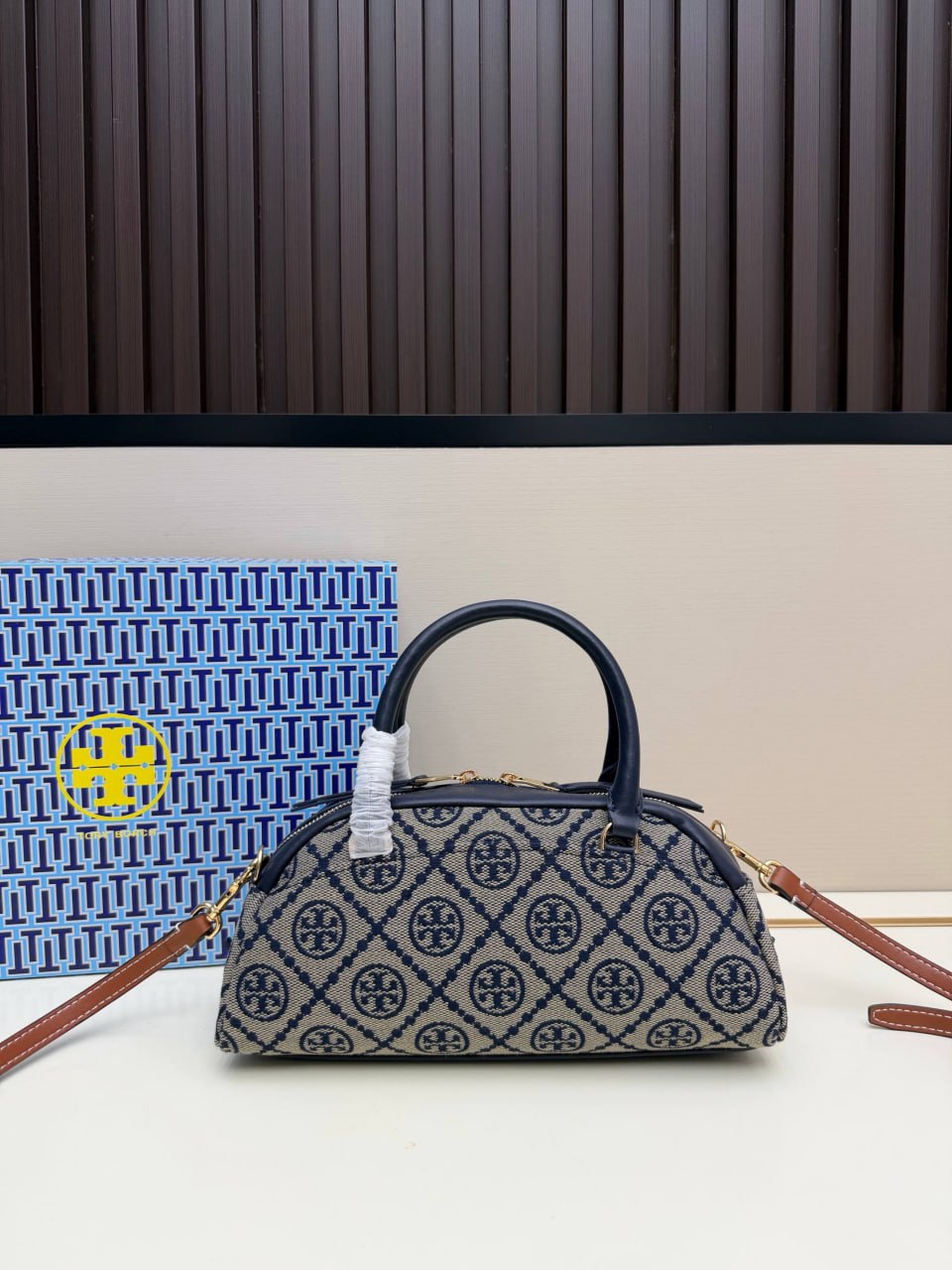 Tory Burch T Monogram Barrel Bag