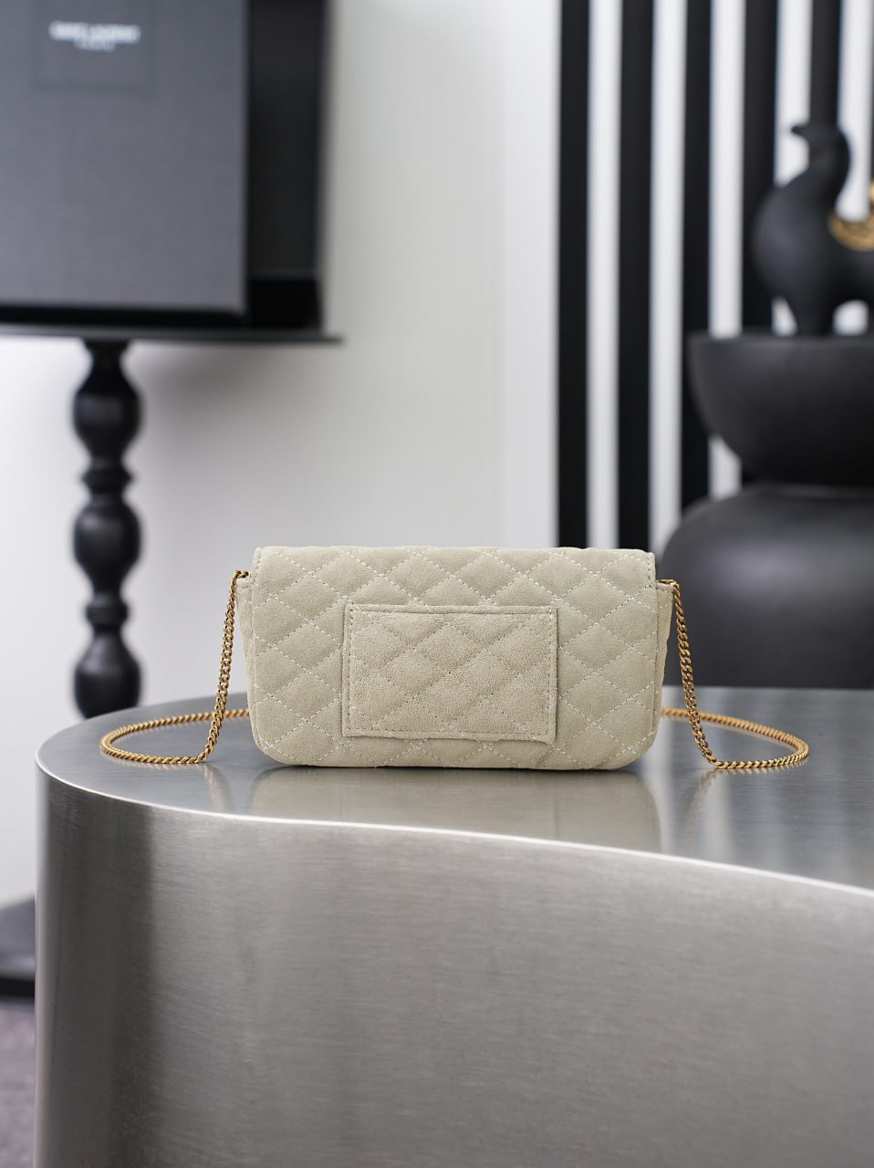 Saint Laurent Sade Chain Wallet  Pouch