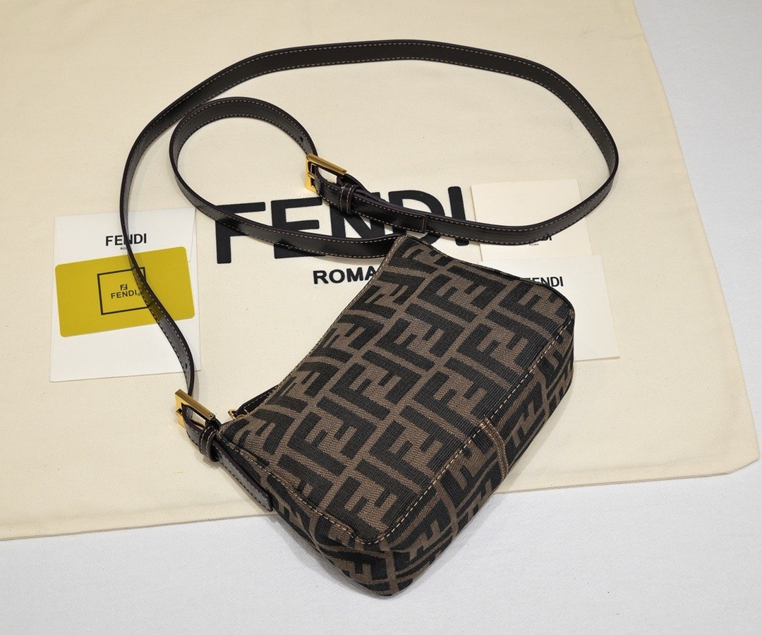 Fendi Zucca Canvas Pouch