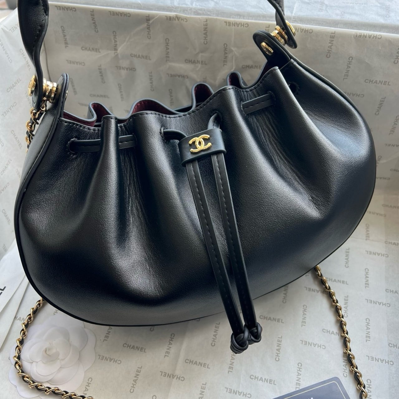 Chanel Drawstring Hobo