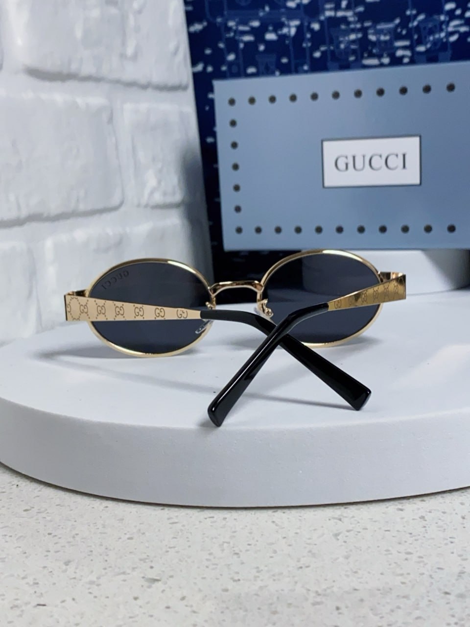 Gucci Oval Frame Sunglasses