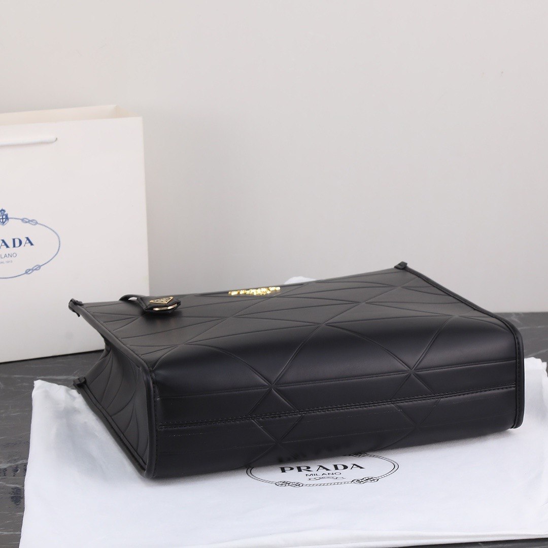 Prada Symbole Leather Tote Bag