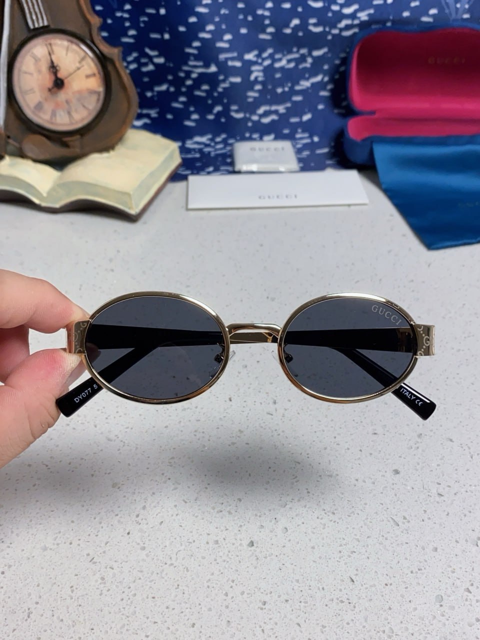 Gucci Oval Frame Sunglasses