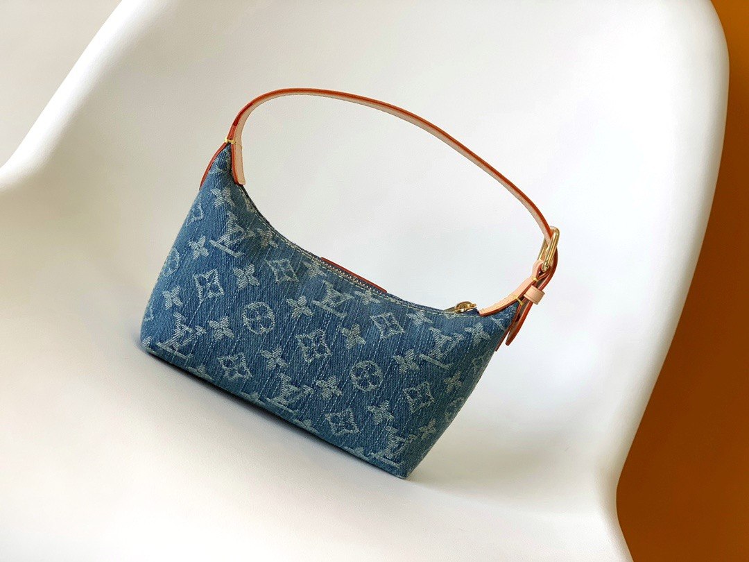 Louis Vuitton Monogram Denim Pleaty Bag
