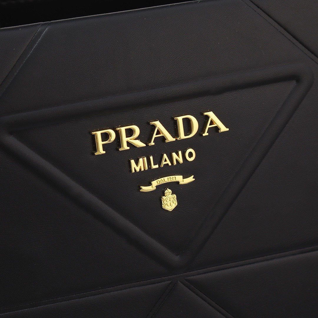 Prada Symbole Leather Tote Bag