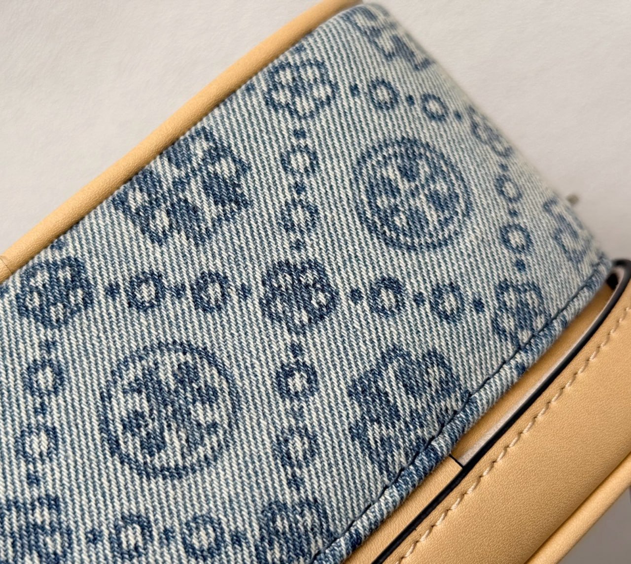 Tory Burch T Monogram Denim Vanity Case