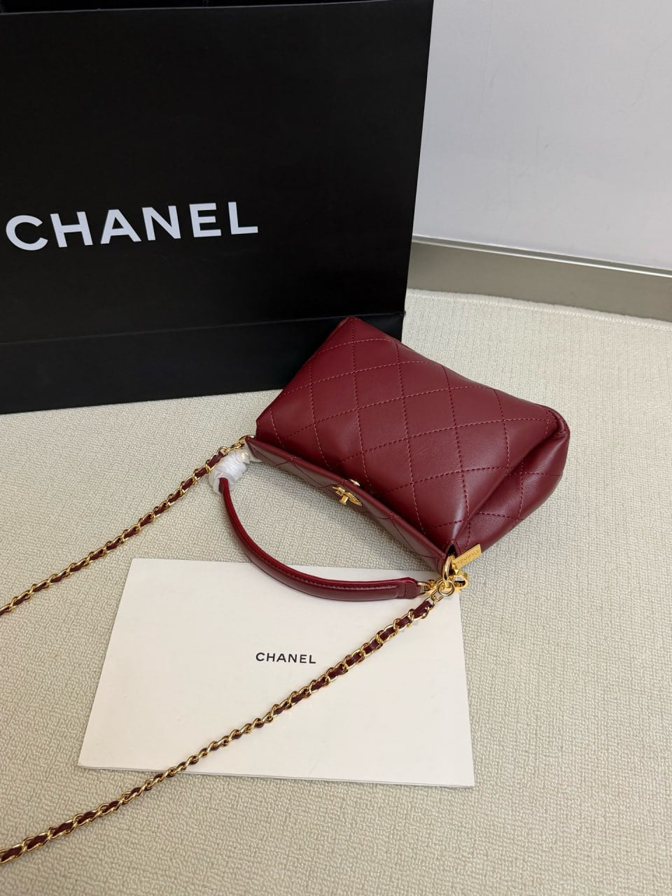Chanel Mini Top Handle Flap Bag
