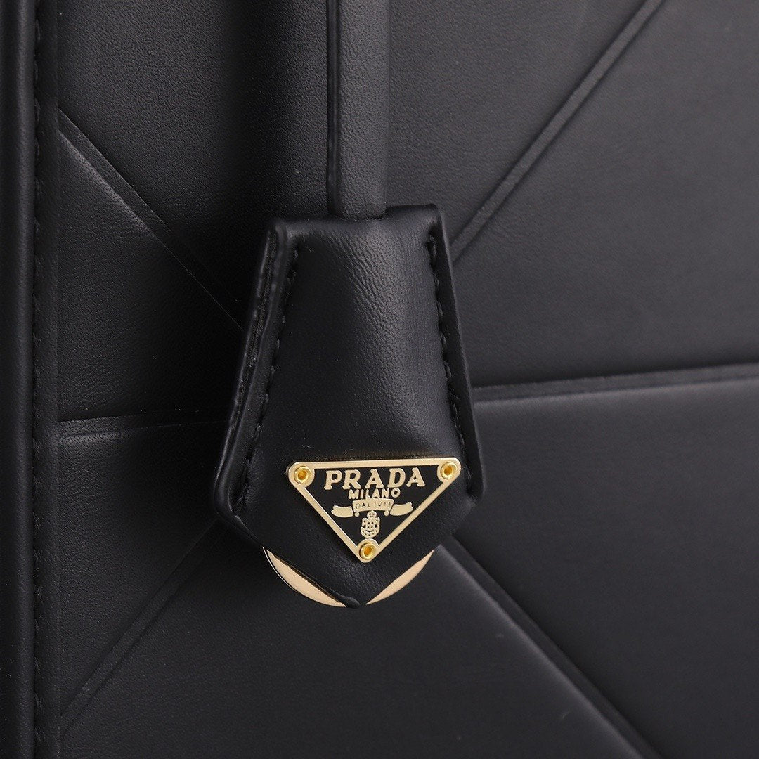 Prada Symbole Leather Tote Bag